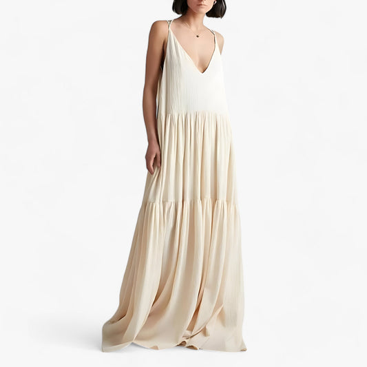 A-Linien-Patchwork-Maxikleid