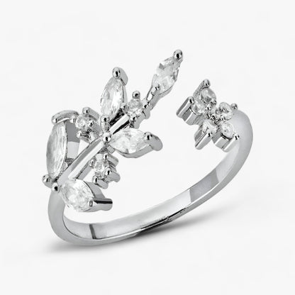 Eleganter Blattring Mit Ast-Design