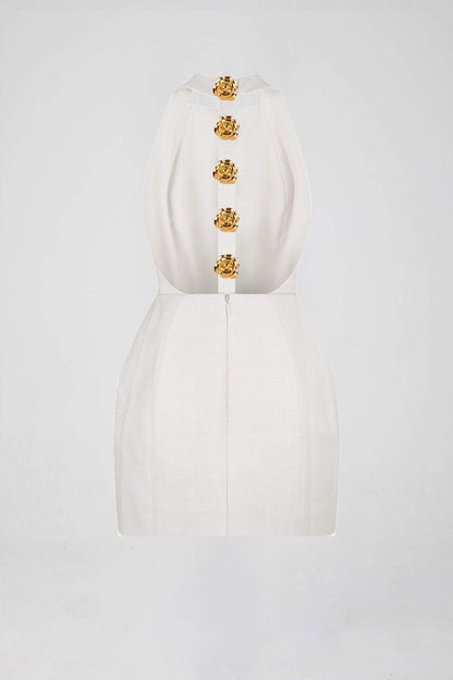 Minikleid Mit T-Rücken-Detail