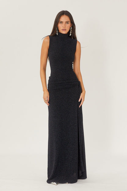 Ärmelloses, Elegantes Maxikleid Aus Strick