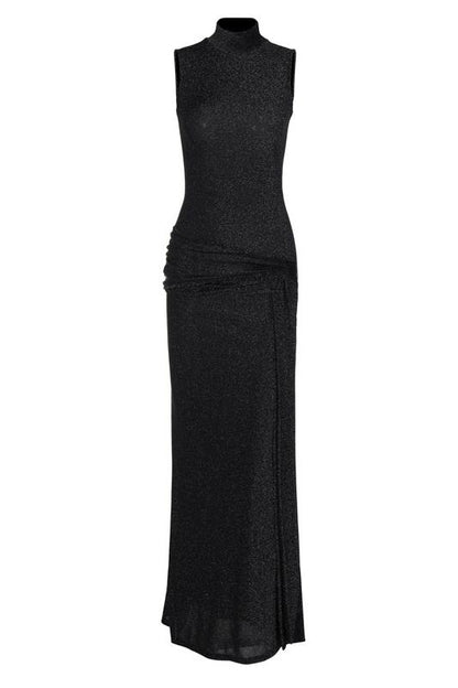 Ärmelloses, Elegantes Maxikleid Aus Strick