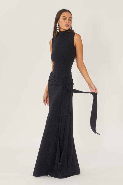 Ärmelloses, Elegantes Maxikleid Aus Strick