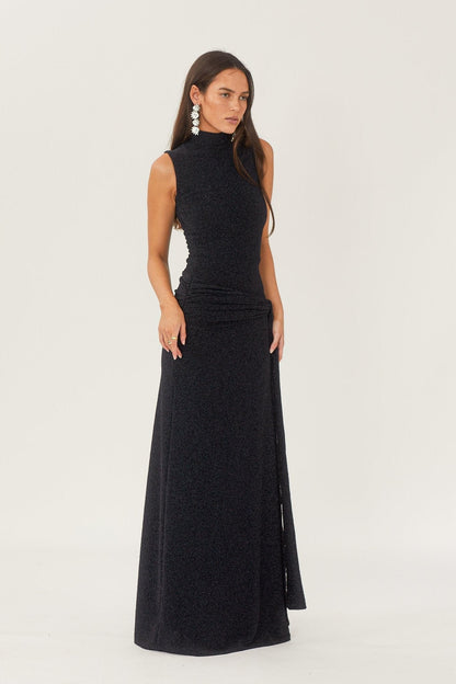Ärmelloses, Elegantes Maxikleid Aus Strick