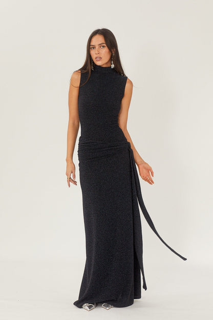 Ärmelloses, Elegantes Maxikleid Aus Strick