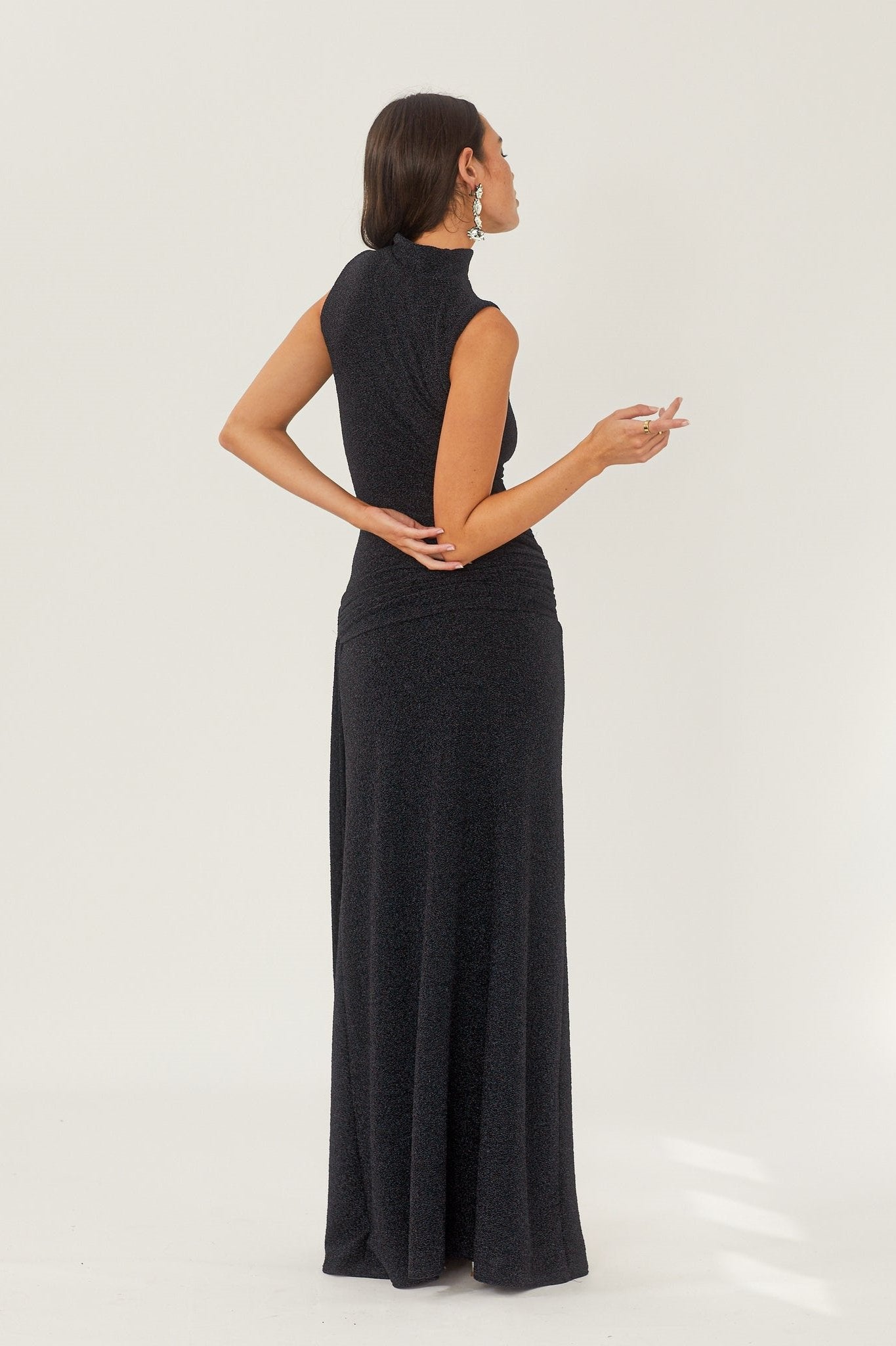 Ärmelloses, Elegantes Maxikleid Aus Strick