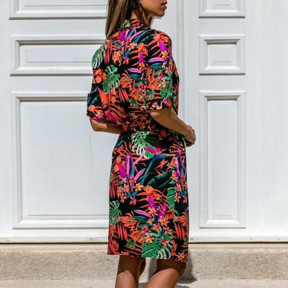 Hemdkleid Mit Geometrischem Muster