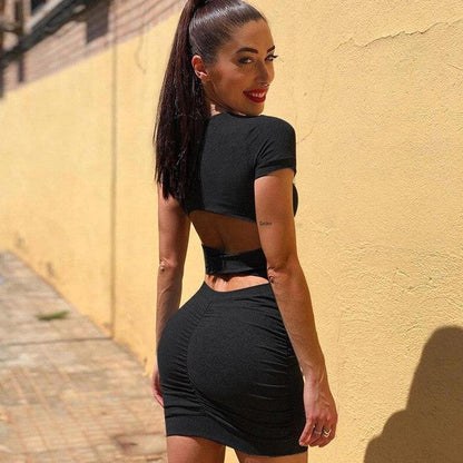Rückenfreies Minikleid