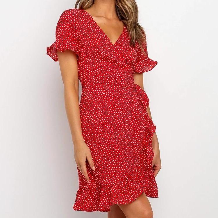 Elegantes Minikleid Mit V-Ausschnitt