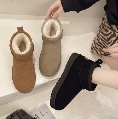Stiefel Mit Wollfutter Und Details
