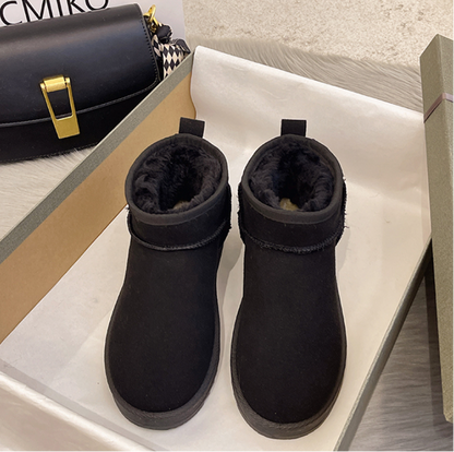 Stiefel Mit Wollfutter Und Details