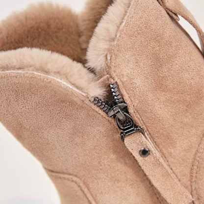 Elegante Stiefel Mit Reißverschluss-Detail
